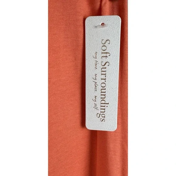 Soft Surroundings Women's Sz S Santiago A-Line Maxi Dress Scoop Neck Pockets - Picture 7 of 9